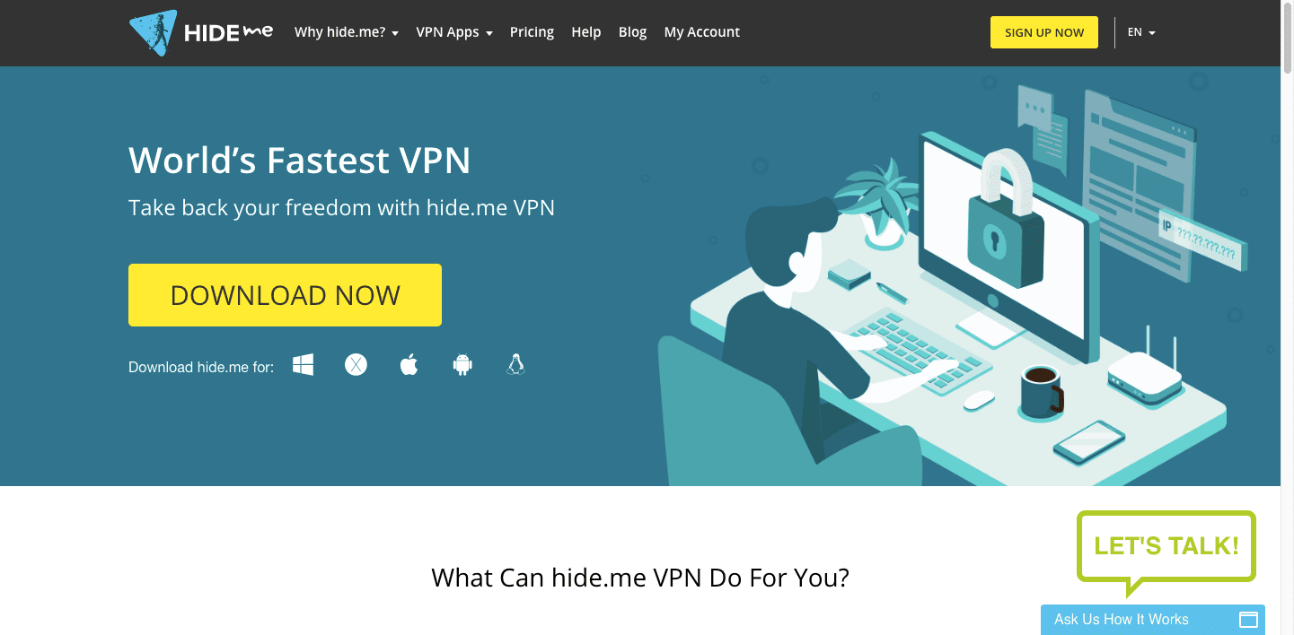 Hide Me VPN-screenshot